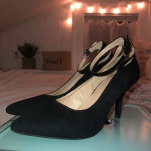 COPY - BCBGeneration Mini Black Suede Heels